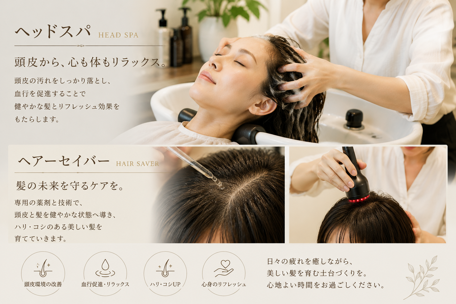 ヘッドスパ＆ヘアーセイバー